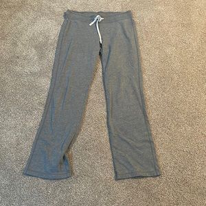 Gray flare sweatpants
